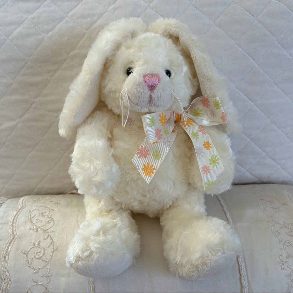 Rare Ganz Vanilla Cream Bunny Rabbit Plush Stuffed Animal Lovey Soft Toy Small